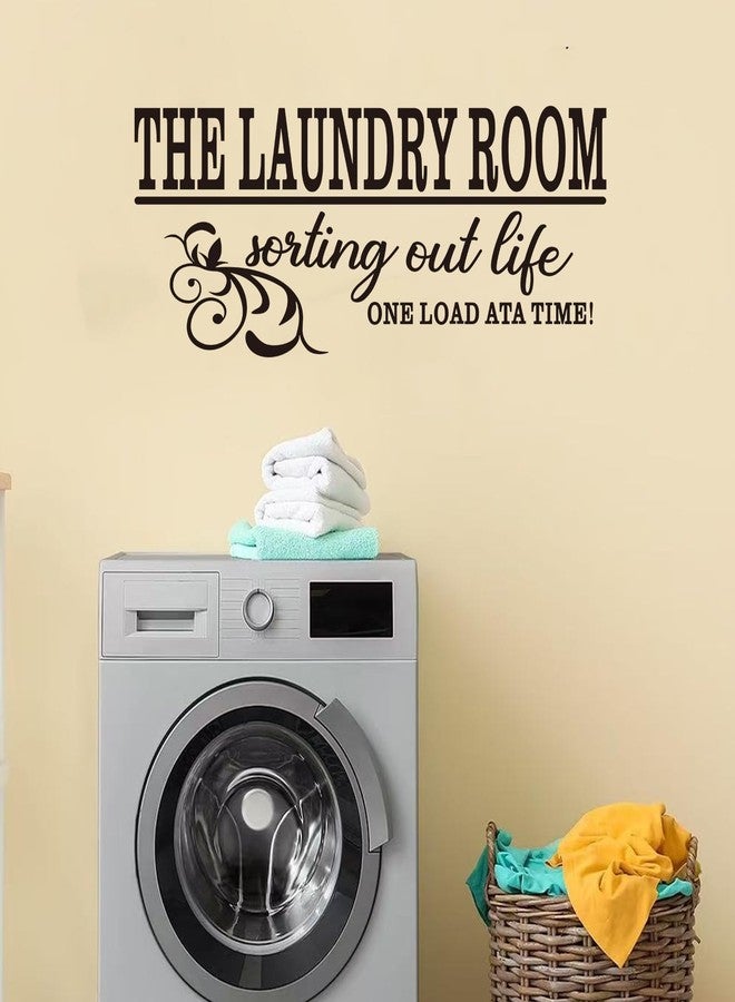 AnFigure Laundry Room Quotes Wall Stickers: Funny Washer Positive Vinyl Art Wall Decals for Restroom Laundry Family Wall Decor - Laundry Room 41" X 16" - Image 5