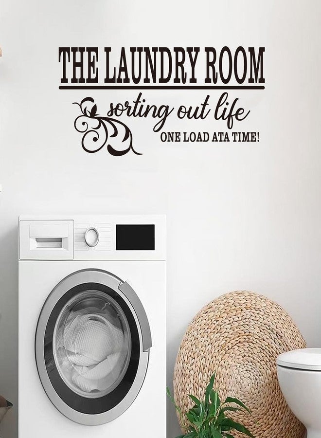 AnFigure Laundry Room Quotes Wall Stickers: Funny Washer Positive Vinyl Art Wall Decals for Restroom Laundry Family Wall Decor - Laundry Room 41" X 16" - Image 1