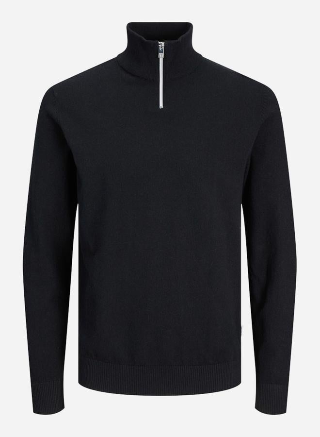 Rebel JREBCALLUM Flat Knit Half-Zip Sweater - Image 1