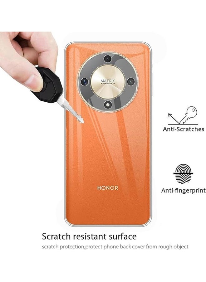 General - Case Compatible with Honor Magic 6 Lite 5G + 1 Pack Screen Protector, Soft Silicone [Anti-Shock] Protective Case, Ultra Thin [Anti-Scratch] Clear TPU Case for Honor Magic6 Lite - Image 1