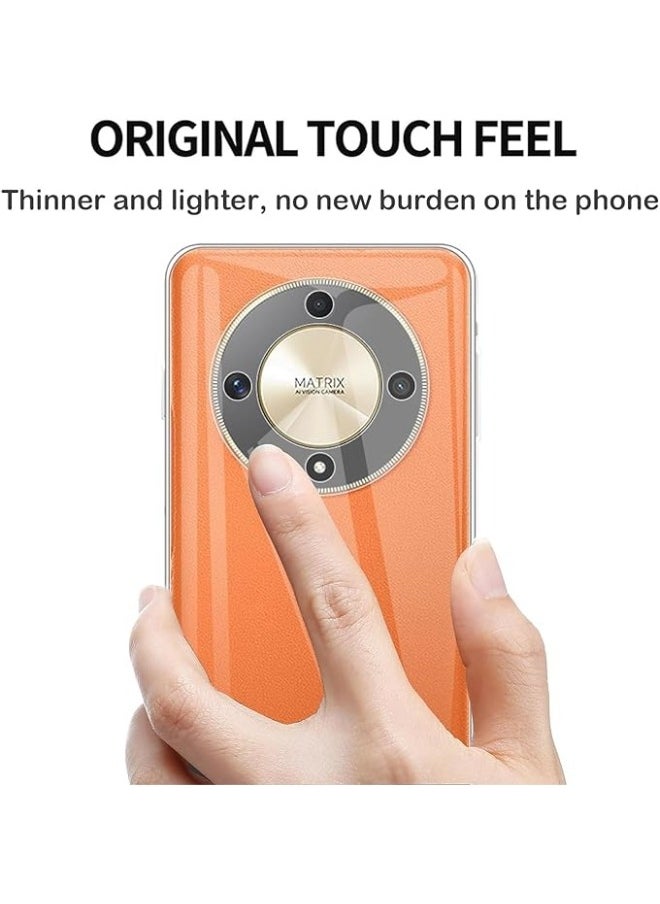 General - Case Compatible with Honor Magic 6 Lite 5G + 1 Pack Screen Protector, Soft Silicone [Anti-Shock] Protective Case, Ultra Thin [Anti-Scratch] Clear TPU Case for Honor Magic6 Lite - Image 1