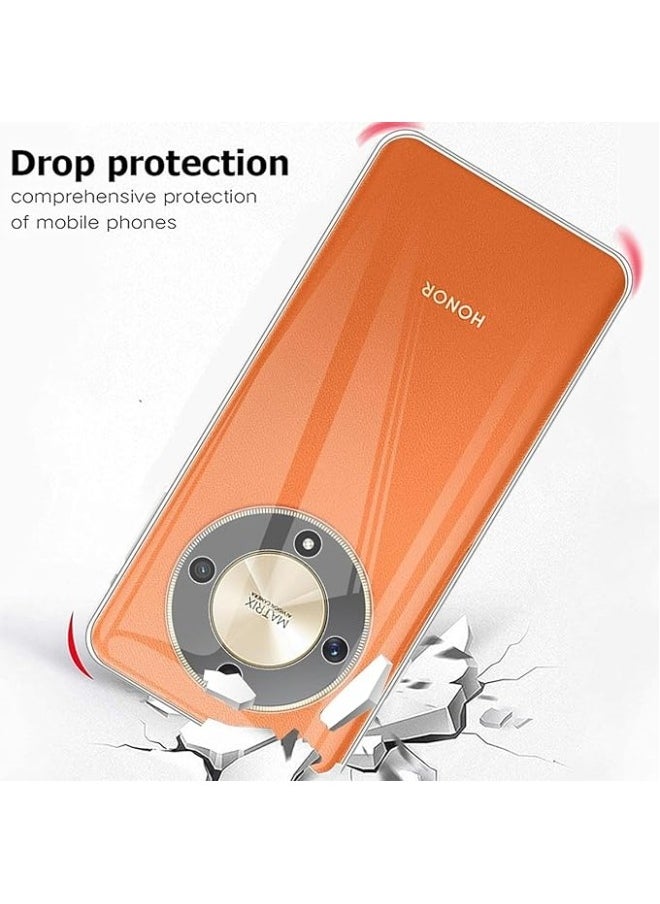 General - Case Compatible with Honor Magic 6 Lite 5G + 1 Pack Screen Protector, Soft Silicone [Anti-Shock] Protective Case, Ultra Thin [Anti-Scratch] Clear TPU Case for Honor Magic6 Lite - Image 1
