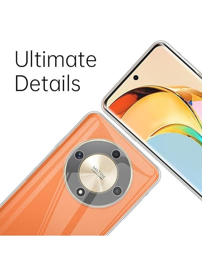 General - Case Compatible with Honor Magic 6 Lite 5G + 1 Pack Screen Protector, Soft Silicone [Anti-Shock] Protective Case, Ultra Thin [Anti-Scratch] Clear TPU Case for Honor Magic6 Lite - Image 1
