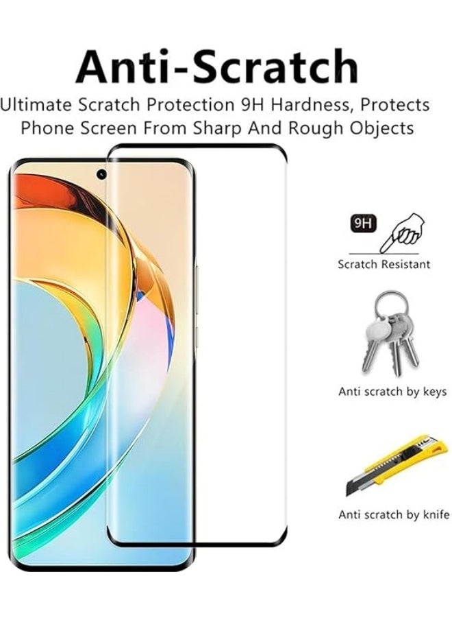General - Case Compatible with Honor Magic 6 Lite 5G + 1 Pack Screen Protector, Soft Silicone [Anti-Shock] Protective Case, Ultra Thin [Anti-Scratch] Clear TPU Case for Honor Magic6 Lite - Image 1
