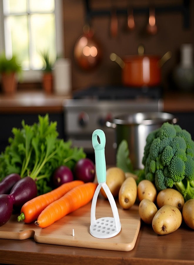 Zhuluck 1Pc Random Color Manual Silicone Potato Masher, Cooking Utensils Masher, Mini for Non-Stick Cookware，Fruit and Vegetable Tools Ricers - Image 4