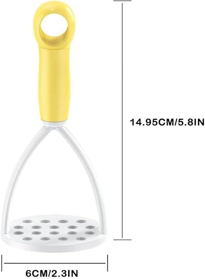 Zhuluck 1Pc Random Color Manual Silicone Potato Masher, Cooking Utensils Masher, Mini for Non-Stick Cookware，Fruit and Vegetable Tools Ricers - Image 2