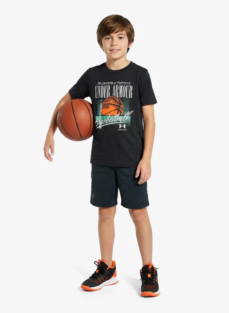 اندر ارمر تيشيرت كرة سلة للشباب
