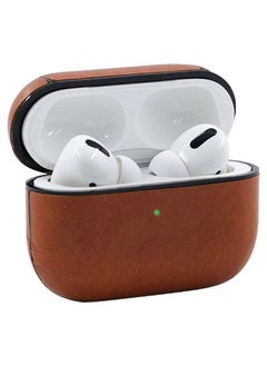 INEIX Protective Charging Case Cover With Buckle For Apple AirPods Pro Light Brown  - Image 5