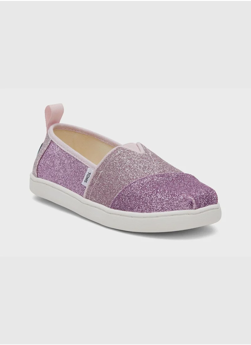 تومس Light Lilac Colorblock Iridescent Glimmer Youth Alp Espedrille