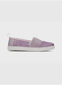 TOMS Light Lilac Colorblock Iridescent Glimmer Youth Alp Espedrille  - Image 2