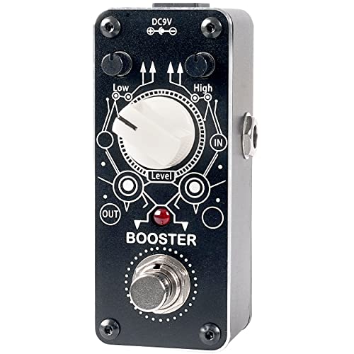 Sondery Boost Pedal for Electric Guitar and Bass, Mini Clean Booster Pedal, True Bypass, More or Less 14dB Change for Frequencies Under 250Hz or Above 1KHz, Art Design Series Pedal - Image 1