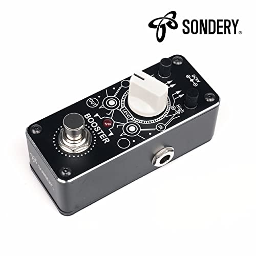 Sondery Boost Pedal for Electric Guitar and Bass, Mini Clean Booster Pedal, True Bypass, More or Less 14dB Change for Frequencies Under 250Hz or Above 1KHz, Art Design Series Pedal - Image 2