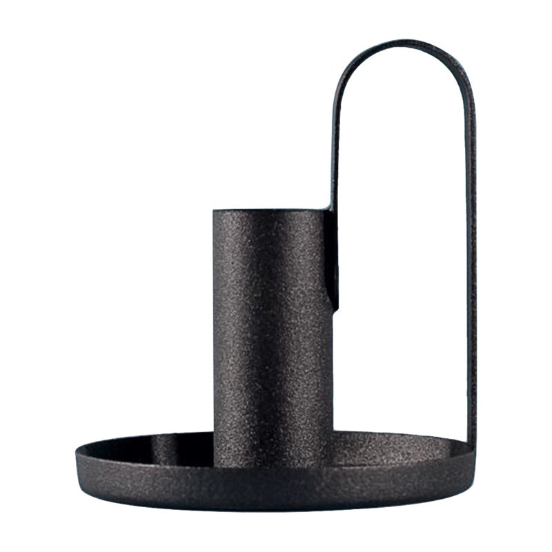 Vintage Candleholder: Black High-quality Iron - Retro Style Decor for Indoor Outdoor Home, Garden, Balcony, Fence Or Festive Gifting - Image 1