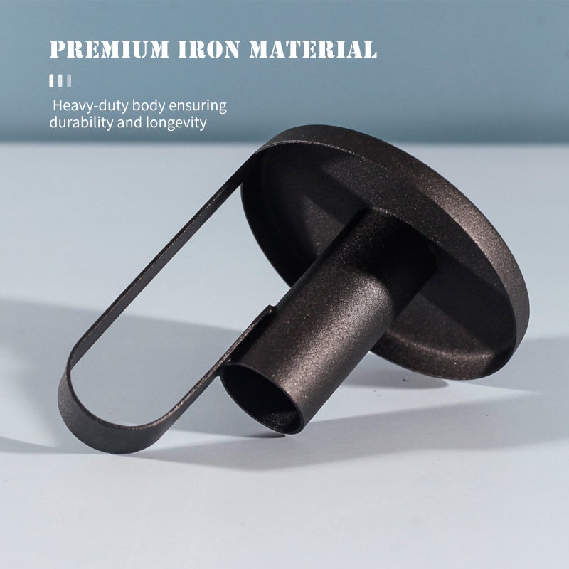 Vintage Candleholder: Black High-quality Iron - Retro Style Decor for Indoor Outdoor Home, Garden, Balcony, Fence Or Festive Gifting - Image 4