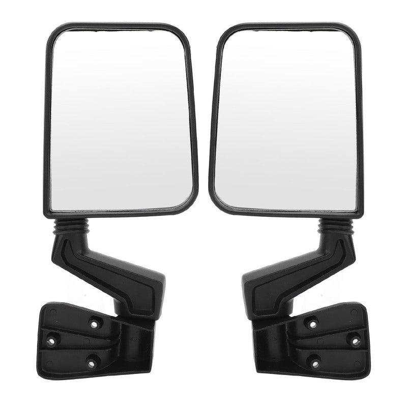 Manual Side View Mirror: 1997-2002 TJ Fit, High Strength Scratch Resistant Material - Manual Folding 360° Rotation, Enhanced Visibility for Jeep TJ Drivers - Image 2