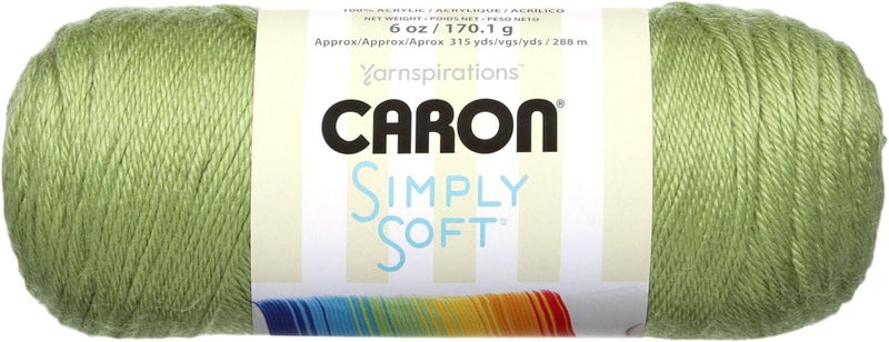 Caron Simply Soft Collection Yarn (3-Pack) in Pistachio - 100% Acrylic, Medium Weight #4