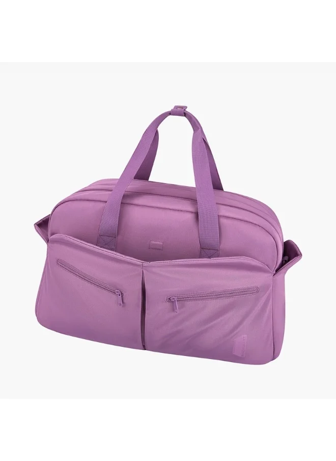 BAGSMART BAGSMART Purple Two-Zone Travel Duffel with Separate Toiletry Bag for Women