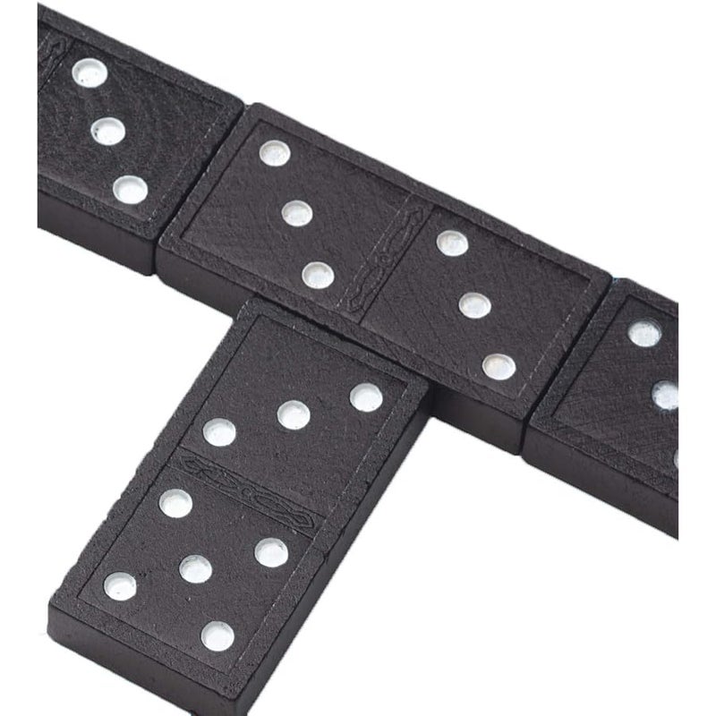 Pressman Toy Double Six Wooden Dominoes, 28 Pieces Wooden Dominoes Six - Image 2