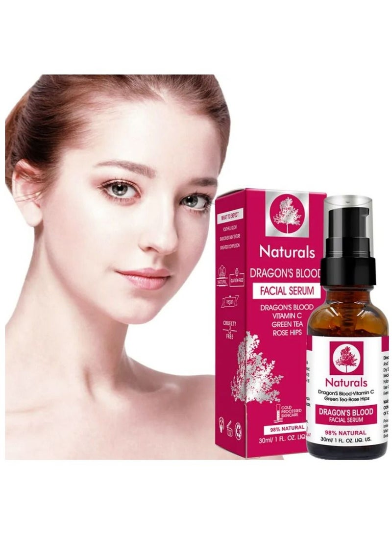 NATURALS Dragon's Blood Facial Serum 30ml+Glycolic Acid Facial Essence 30 ML - Image 2