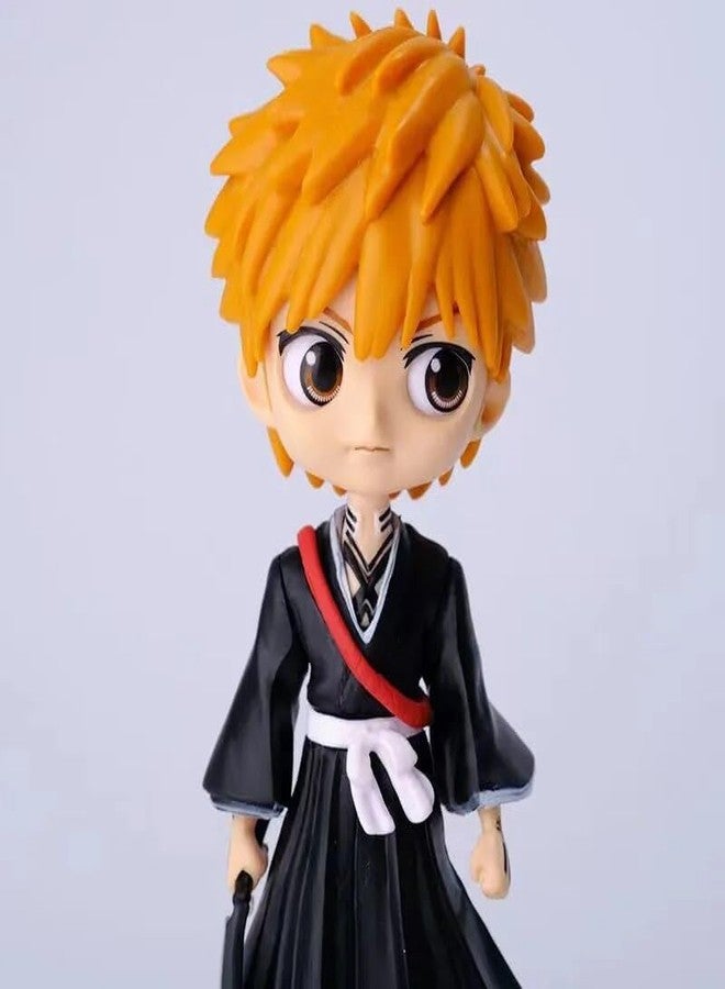 Abelestore|| Bleach Kurosaki Ichigo- 2 Action Figure Miniature Doll (Toy Figure) SpecialEdition for Car Dashboard, Decoration, Cake, Office Desk & Study Table (Height- 16cm) - (Pack of 1) - Image 4