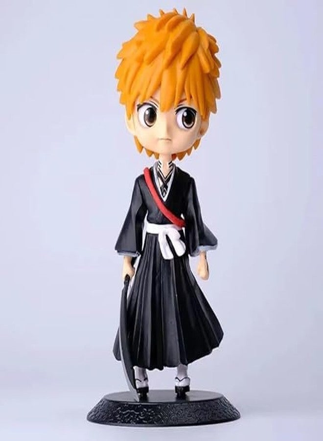 Abelestore|| Bleach Kurosaki Ichigo- 2 Action Figure Miniature Doll (Toy Figure) SpecialEdition for Car Dashboard, Decoration, Cake, Office Desk & Study Table (Height- 16cm) - (Pack of 1) - Image 3