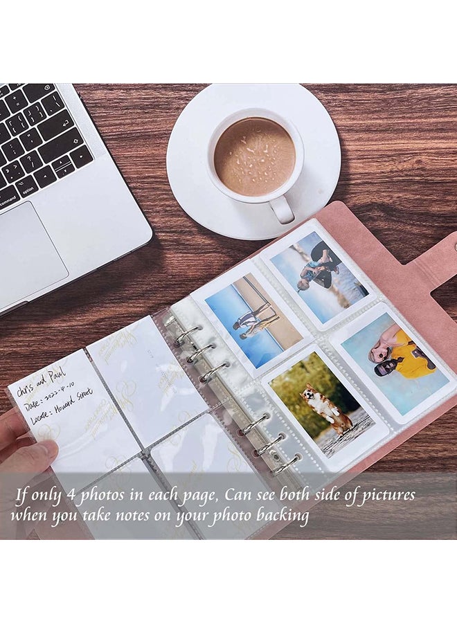O Ozone 200 Pockets Lock Photo Album For Fujifilm Instax Mini 12 11 90 70 50S 26 25 9 8S 8 7S Instant Camera, Polaroid Snap SnapTouch Instant - Black  - Image 3