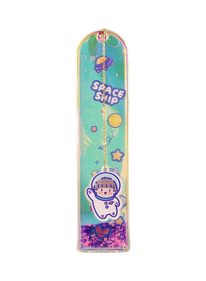 NIBEMINENT Glitter Quicksand Ruler Bookmark Multicolour - Image 1