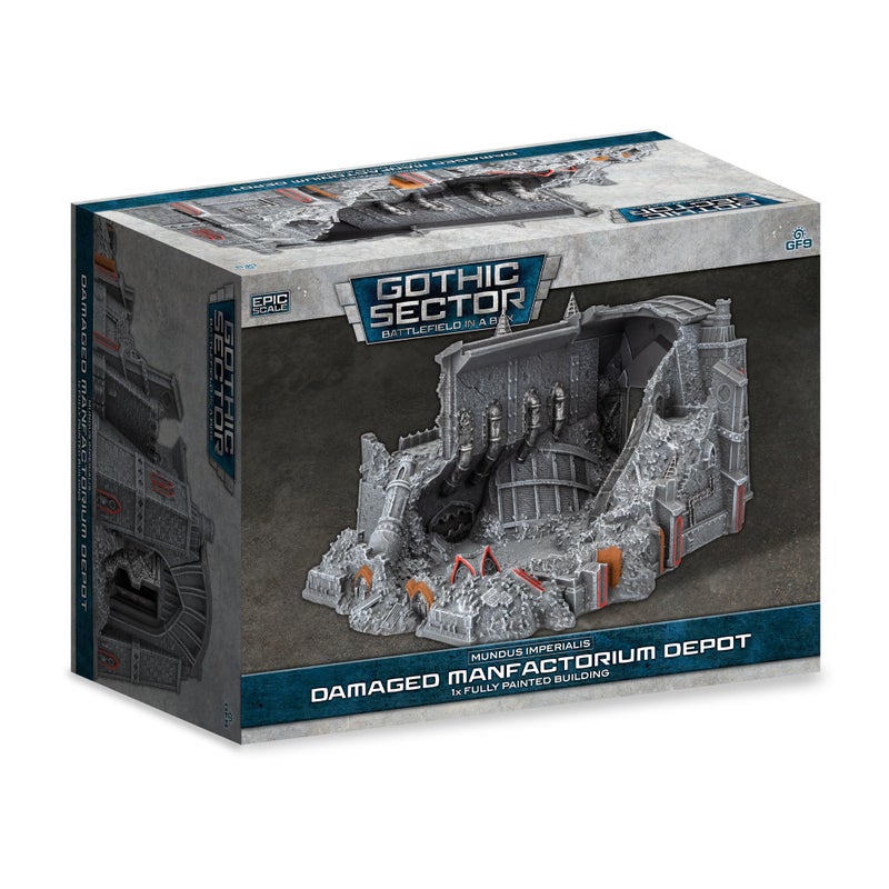 Gale Force Nine Battlefield in A Box Mundus Imperialis Manufactorium Depot Damaged - Image 3