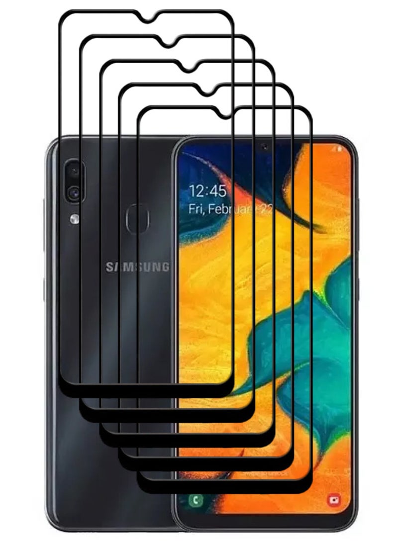 ACLIX 5 Pieces Antistatic ESD Dustproof Premium Quality High Definition Tempered Glass Screen Protector Designed For Samsung Galaxy A30 - Image 1