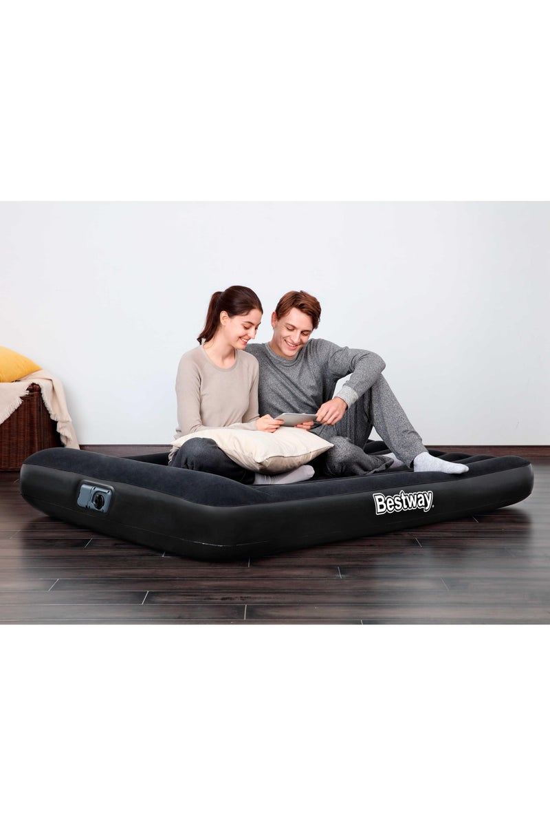 Bestway Bestway Airbed Full Built-In AC Pump 191x137x30cm | Air Mattress | Inflatable Mattress | Air Bed For Indoor and Outdoor Camping - Image 2