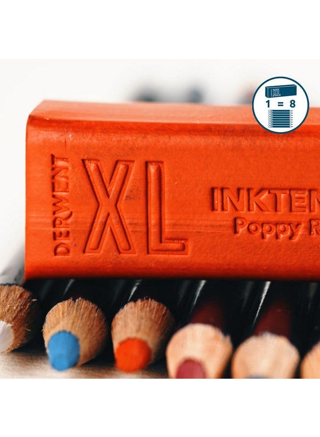 Derwent Inktense XL Blocks 12 Tin, Set of 12, 60mm Extra-Large Block, Water-soluble, Ideal for Sketching, Drawing and Expressive Mark Making, Professional Quality (2306162) - Image 5