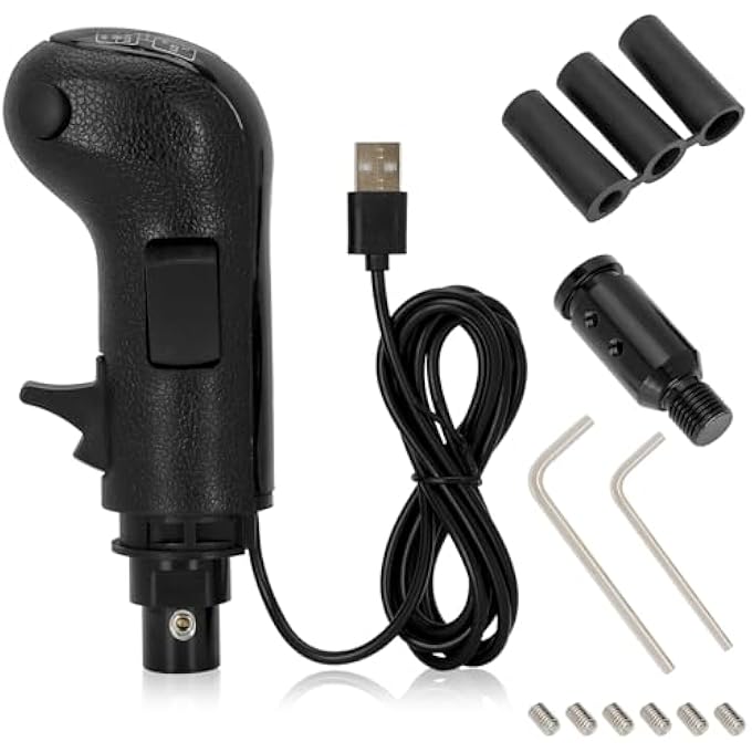 rayihni TRUCK SIMULATOR SHIFTER,COMPATIBLE WITH LOGITECH G25, G27, G29, G923, THRUSTMASTER TH8A SHIFTER - Image 1