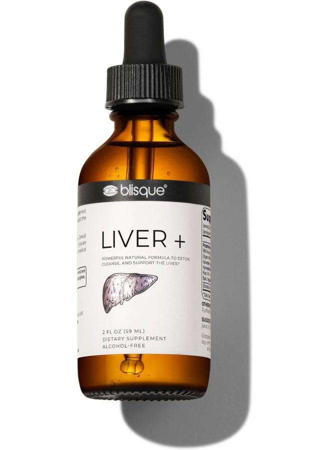Blisque – Liver Complex Supplement to Detox, Cleanse, and Repair The Liver | Doctor-Approved | Natural Ingredients | Milk Thistle and Dandelion Root | 2 Ounce | 59 Servings - Image 1
