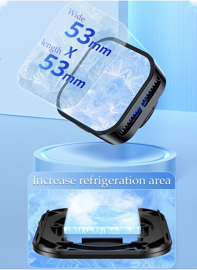 DUNISO - Magnetic Semi-Conductor Cooling Chip for Live Streaming and Gaming, Fast Phone Cooling Fan with RGB Lights and Fast Charging, Cellphone Radiator for Mobile Gaming TikTok Live Strea - Image 1