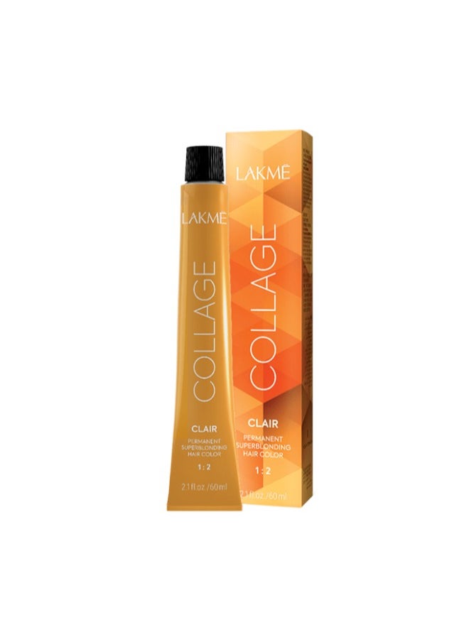 LAKME Collage Clair Permanent SuperBlonding Hair Color 12/10 , Ash SuperBlonding ,60Ml  - Image 2