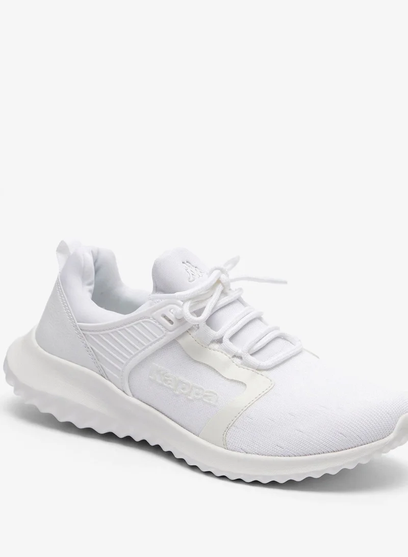 كابا أحذية جري نسائية برباط من الدانتيل باللون الأبيض