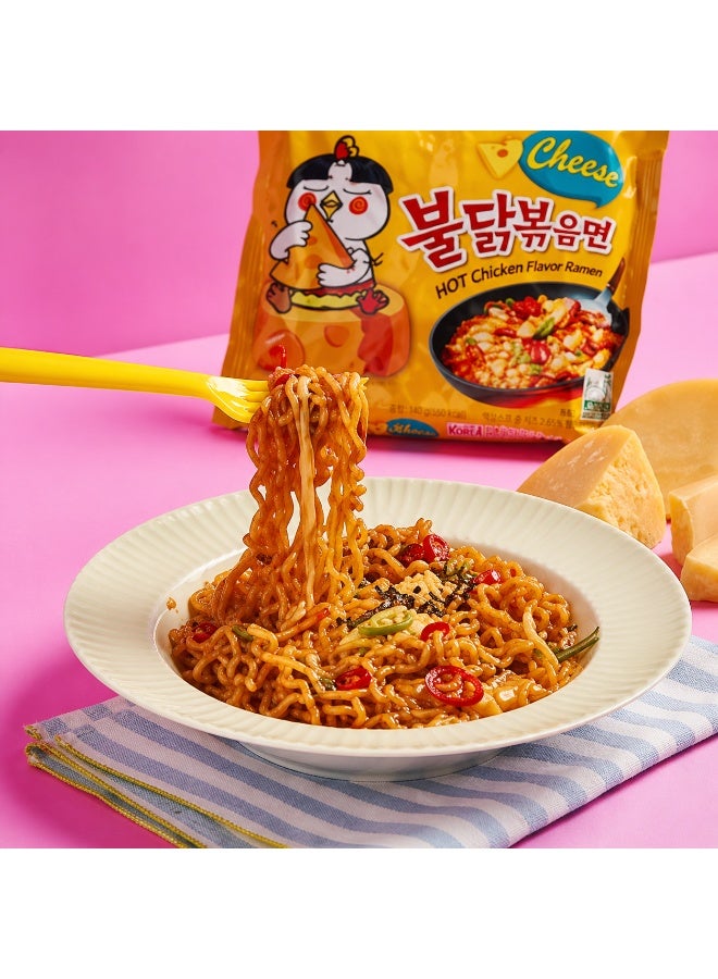 Samyang Cheese Hot Chicken Ramen 140g – Korean Spicy Instant Noodles with Creamy Cheese Flavor | Quick Easy Meal - Image 4