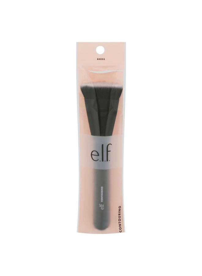 elf Big Mood Mascara Instantly Creates Longlasting Bold Lifted Voluminous Lashes Infused With Jojoba Wax Pitch Black 030 Fl Oz & Contouring Brush, 1 Count & Hydrating Face Primer Clear Bundle - Image 3