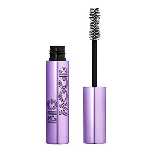 elf Big Mood Mascara Instantly Creates Longlasting Bold Lifted Voluminous Lashes Infused With Jojoba Wax Pitch Black 030 Fl Oz & Contouring Brush, 1 Count & Hydrating Face Primer Clear Bundle - Image 2