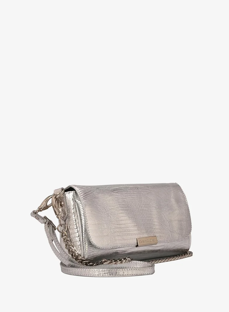 Silver Baguette Bag