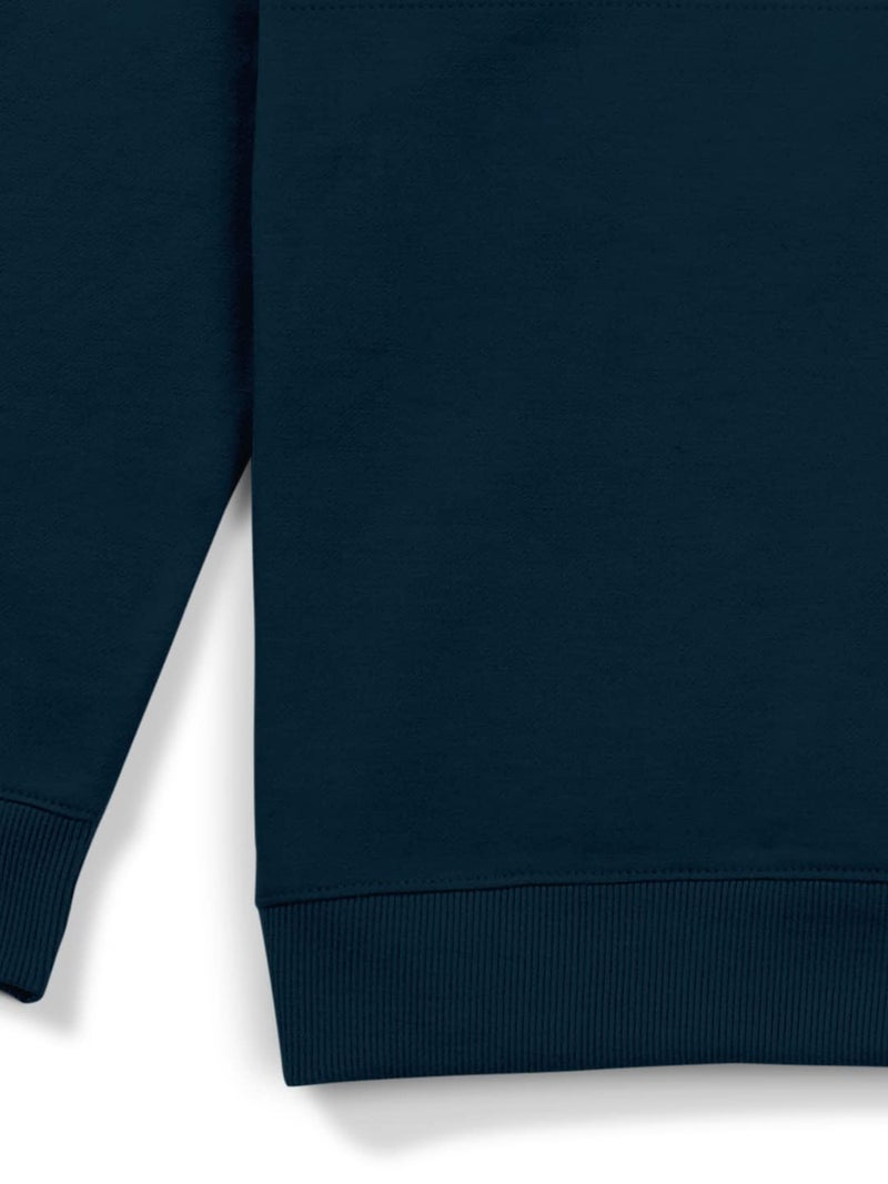 HELLCAT Boys Cotton Blend Hooded Neck Regular Sweatshirt (Hft-Hbw02-Cr-$Parent_Dark Green_3 Years-4 Years) - Image 3