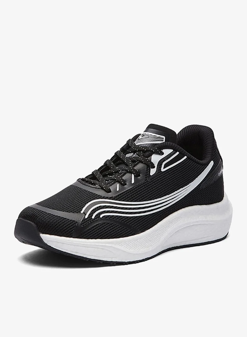 Campus Black Men Jarvis Yoga Max Lace-Up Running Shoes-Black for Men | Best Price UAE