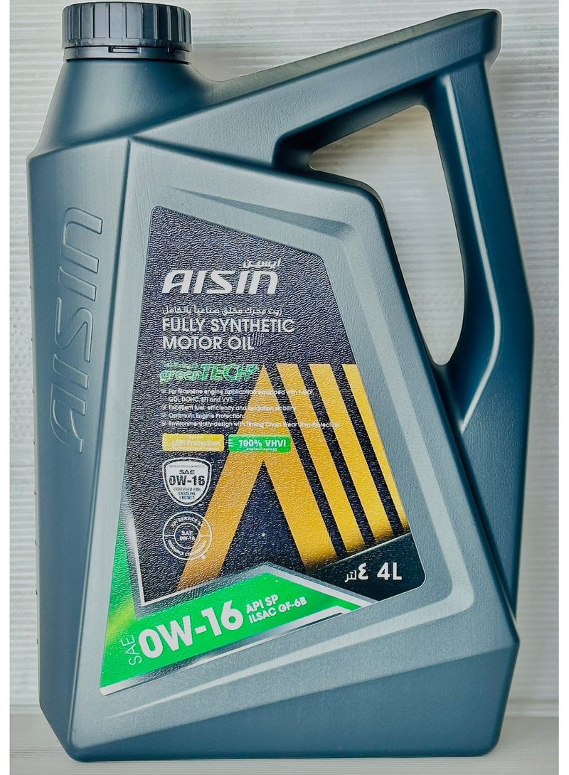 AISIN 0W16 Fully Synthetic Engine Oil 4Ltr - Image 1