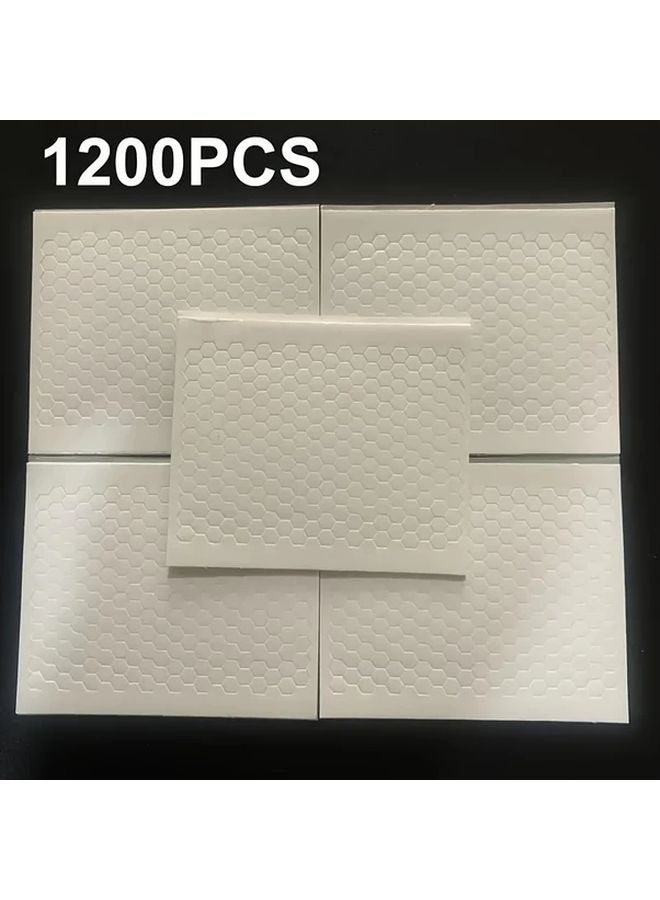 1200pcs White Hexagon Foam Double Sided Adhesive Dots For Crafts Decorations - Image 1
