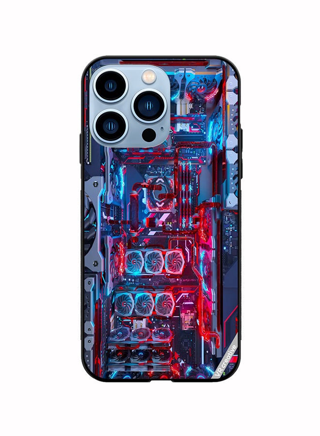 VR CREATIVE Protective Case Cover For Apple iPhone 14 Pro Cpu Board Design Multicolour - Image 1