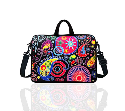 TAIDY 12.5-Inch Laptop Shoulder Bag Sleeve Case With Handle For 11.6" 12" 12.2" 12.5" Netbook/Macbook Air Pro (Classic Colourful) - Image 2