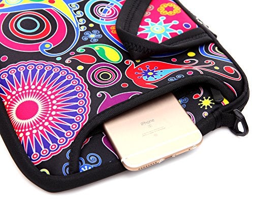 TAIDY 12.5-Inch Laptop Shoulder Bag Sleeve Case With Handle For 11.6" 12" 12.2" 12.5" Netbook/Macbook Air Pro (Classic Colourful) - Image 4