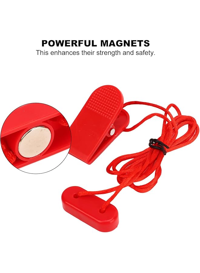 إيروريكس مفتاح أمان جهاز المشي، تصميم قوي لعضلات البطن، خفيف الوزن، سهل التركيب، جاذبية مغناطيسية، بديل عالمي لمعظم أجهزة المشي، مثالي للعدائين - Image 4