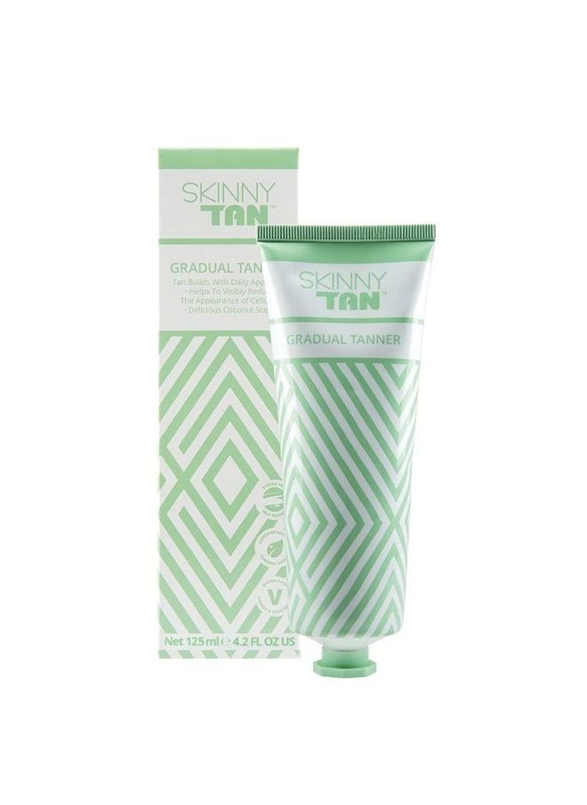 Skinny Tan - Gradual Tanner | Sunless Self Tanning Lotion, Streak Free, No Orange, Natural Looking Tan | Vegan Friendly, No Parabens, For All Skin Types, 4.2 Fl. Oz. - Image 1