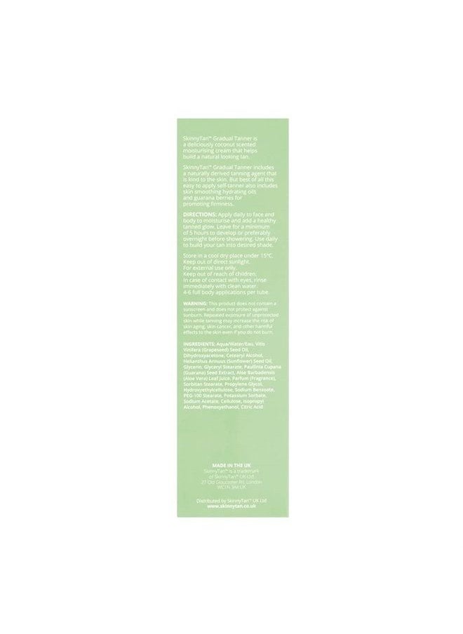 Skinny Tan - Gradual Tanner | Sunless Self Tanning Lotion, Streak Free, No Orange, Natural Looking Tan | Vegan Friendly, No Parabens, For All Skin Types, 4.2 Fl. Oz. - Image 1